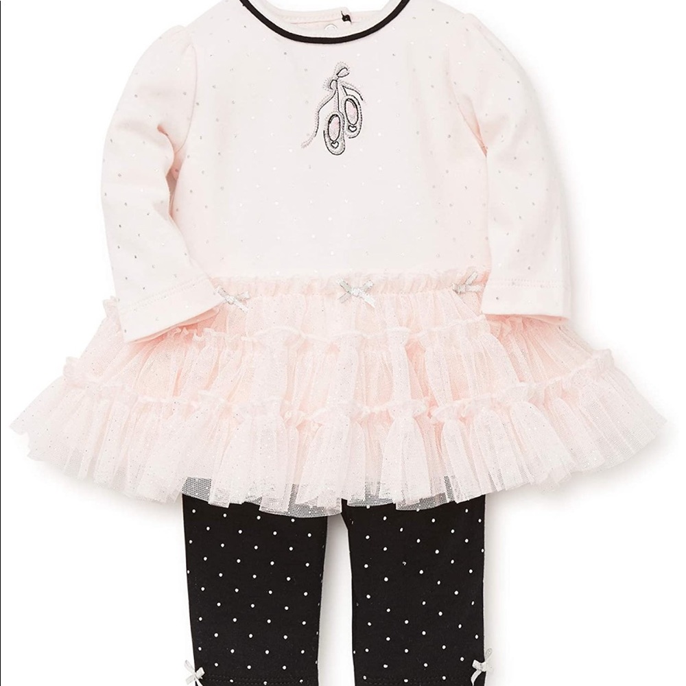 Little me tutu dress with leggings